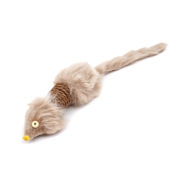 Zabawka duża sizalowa mysz 28cm dla KOTA JkAnimals