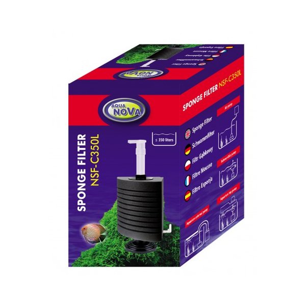 AQUA NOVA NSF-C350L Filtr gąbkowy do akwarium