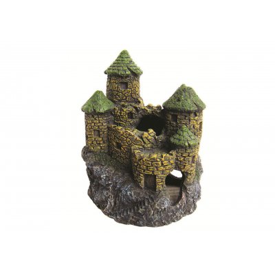 Ozdoba Zamek ZIELONY 14,5 cm