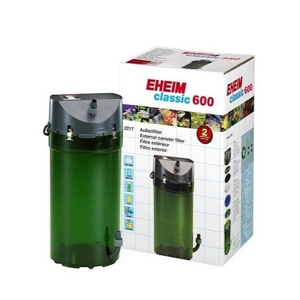 EHEIM CLASSIC 600 FILTR ZEWNĘTRZNY GĄBKI + ZAWORY