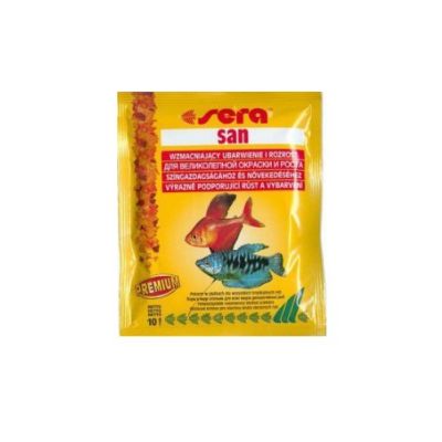 SERA SAN NATURE 10G SASZETKA POKARM WYBARWIAJĄCY