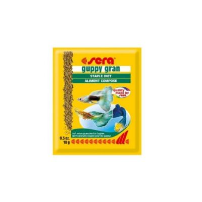 SERA GUPPY GRAN 10G POKARM ROŚLINNY DLA RYB