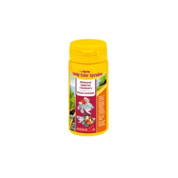 SERA GOLDY COLOR SPIRULINA 50 ML DLA ZŁOTYCH RYBEK