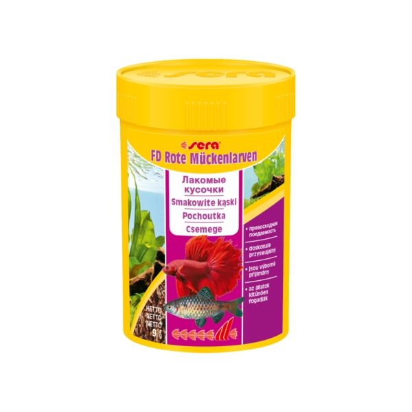 SERA FD BLOODWORMS 100ML PRZYSMAK DLA RYB