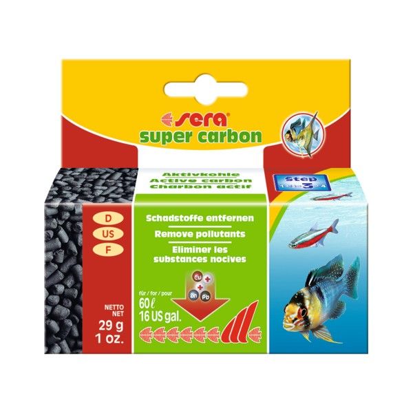 SERA SUPER CARBON 29G WĘGIEL AKTYWNY WKŁAD DO FILTRA
