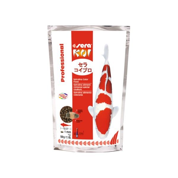 SERA KOI PROFESSIONAL SPIRULINA COLOR FOOD 500G POKARM