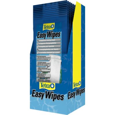 Tetra EasyWipes 10 szt -Chusteczki do czyszczenia elementów wyposażenia akwariów tropikalnych i morskich