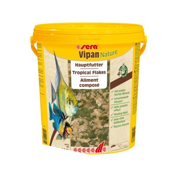 SERA VIPAN NATURE LARGE FLAKES 21L DUŻE PŁATKI POKARM