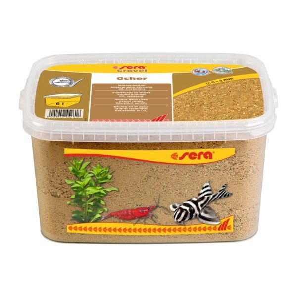 SERA GRAVEL OCHER ŻWIREK DO AKWARIUM W KOLORZE ORCHY 6L