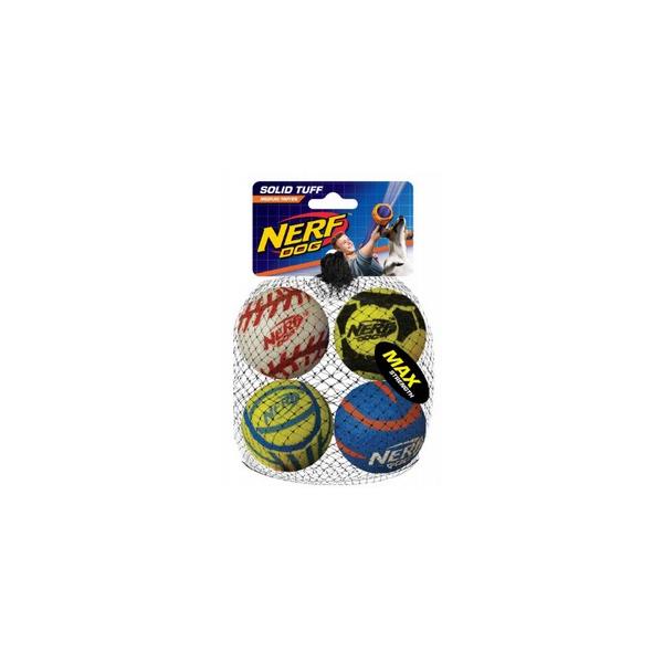 NERF DOG PIŁKI TENISOWE PISZCZĄCE 7CM 4SZT HAGEN