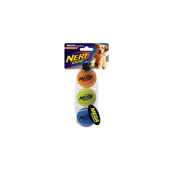 NERF DOG PIŁKI TENISOWE PISZCZĄCE 5CM 3SZT HAGEN