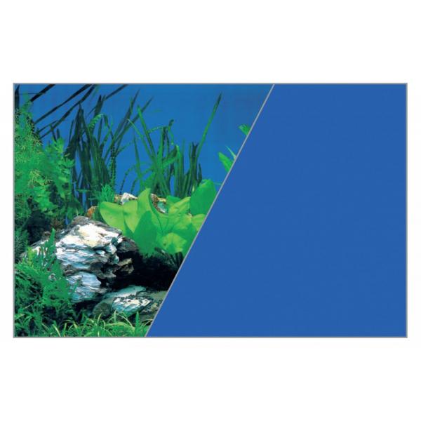 ZOLUX Tło dwustronne 60x120 cm rośliny skała/niebieskie