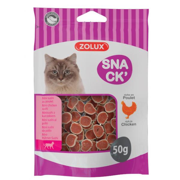 ZOLUX Przysmak dla kota mini sushi z kurczakiem 50g