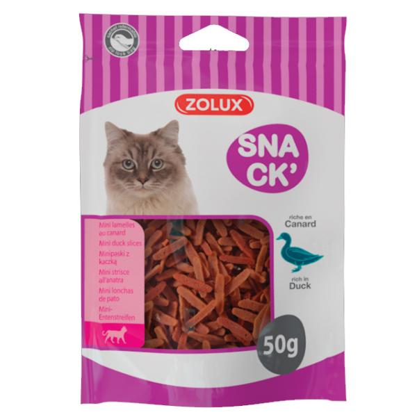 ZOLUX Przysmak dla kota mini paski z kaczką 50g