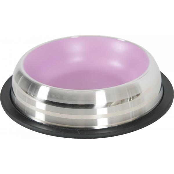 ZOLUX Miska antypoślizgowa inox MERENDA 225ml różowa
