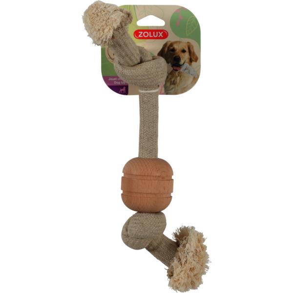 ZOLUX Sznur WILD MIX 2 węzły z drewnianym krążkiem