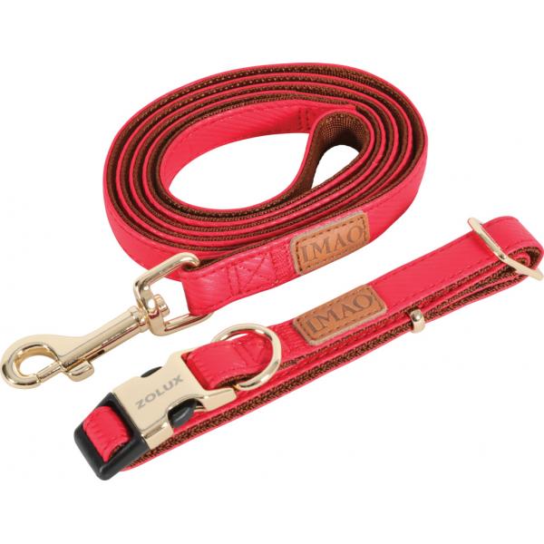 ZOLUX Smycz IMAO MAYFAIR 15 mm/1,2 m czerwona