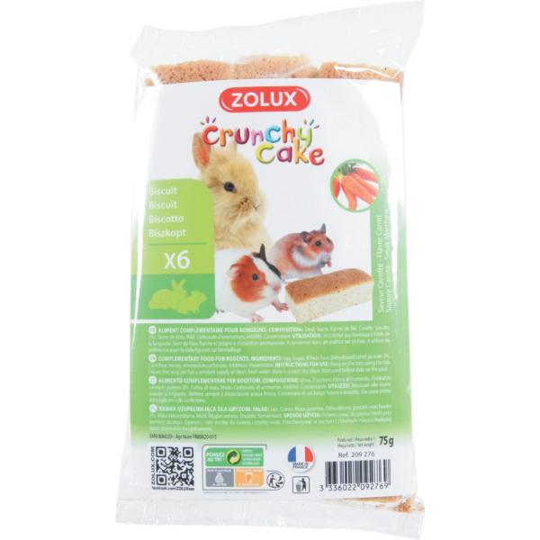 ZOLUX CRUNCHY CAKE marchew 6szt. biszkopt