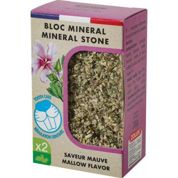ZOLUX Kostki mineralne dla gryzoni i królików EDEN z malwą 2szt. x 100g