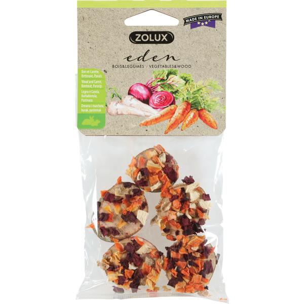 ZOLUX Drewniane krążki mix EDEN 40g