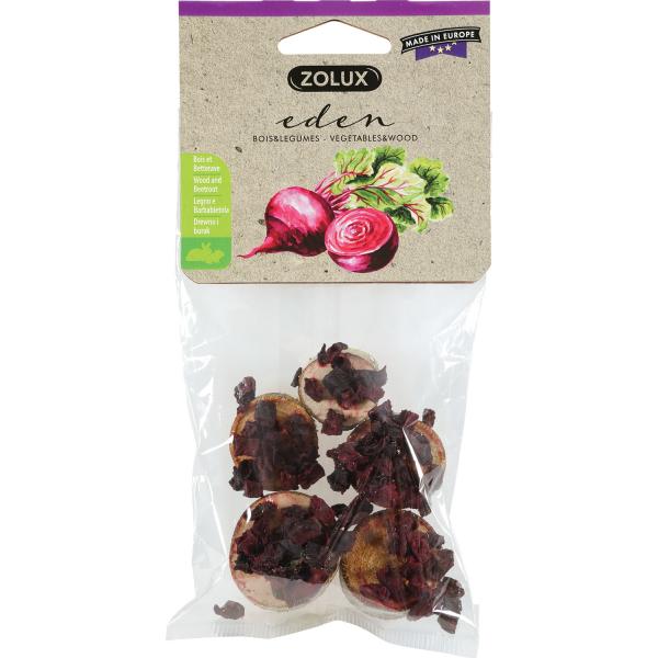 ZOLUX Drewniane krążki z burakiem EDEN 40g
