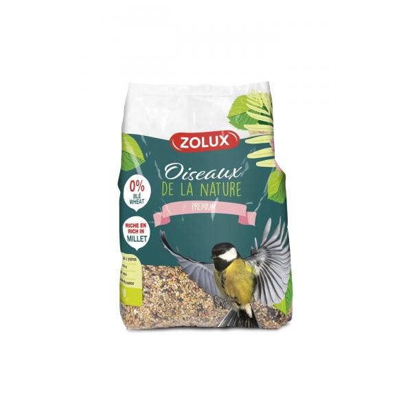 ZOLUX Mieszanka ziaren dla ptaków ogrodowych z prosem 2,5kg