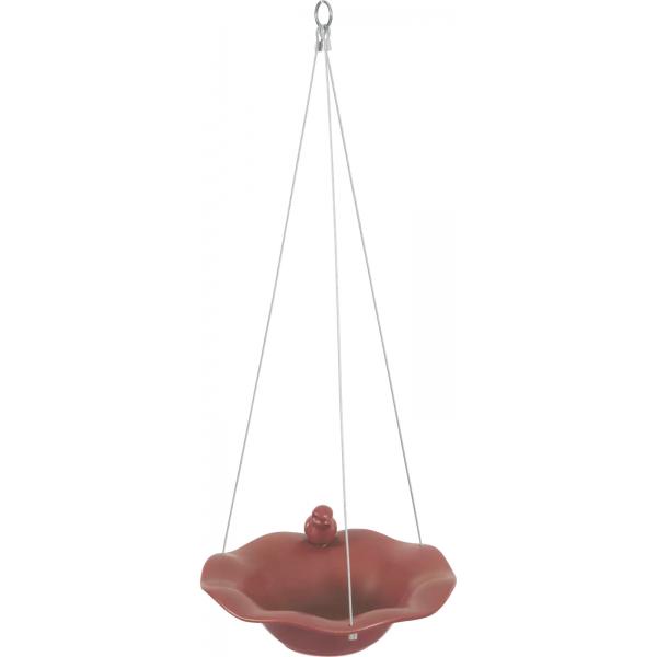 ZOLUX Poidło/basen ceramiczny z figurką ptaka ceglasty