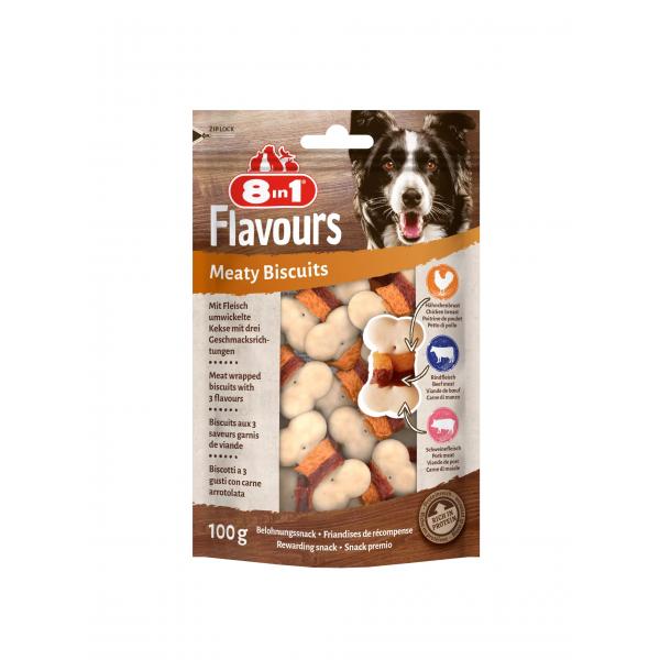 Przysmak 8in1 FLAVOURS Meaty Biscuits 100g