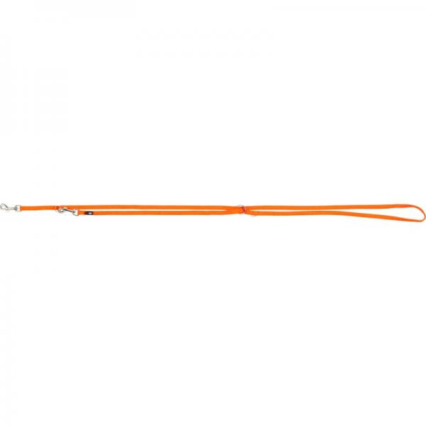 Premium smycz regulowana dwuwarstwowa 2m/10mm papaya