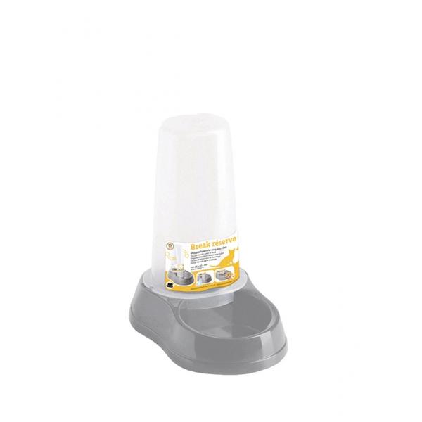 ZOLUX Dystrybutor pokarmu/wody BREAK 0,65l szary