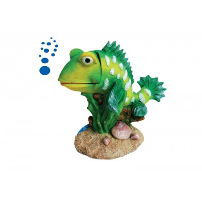 Ozdoba akwariowa ŻABA - 11 cm Napowietrzanie