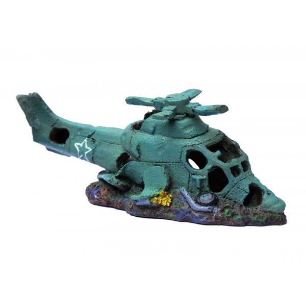 Ozdoba akwariowa HELIKOPTER WRAK - 28cm