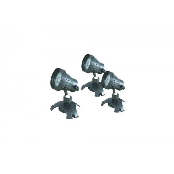 OŚWIETLENIE OGRODOWE LAMPA HALOGEN 3 SZT-20W