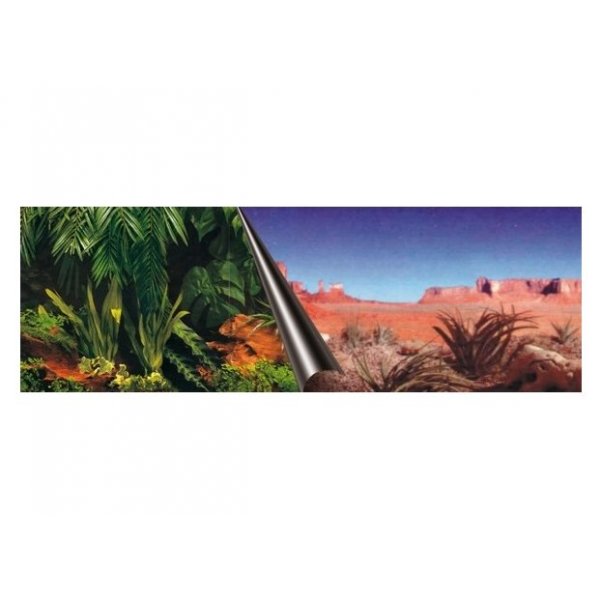 EBI TŁO DWUSTRONNE JUNGLE+DESERT 80x40 FOTOTAPETA