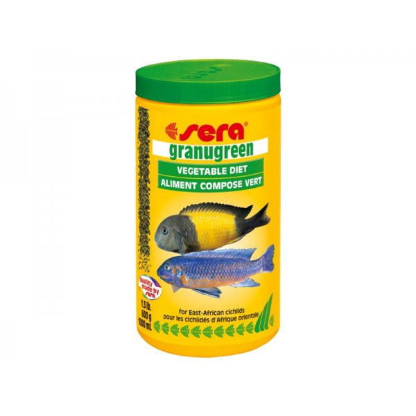 SERA GRANUGREEN 500ml Pokarm Malawi Tanganika