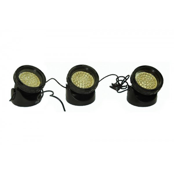 ZESTAW REFLEKTORÓW LED 3x34 led BIAŁE 85mm