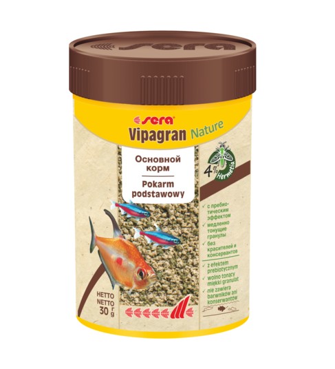 SERA VIPAGRAN NATURE 250ML POKARM GRANULOWANY