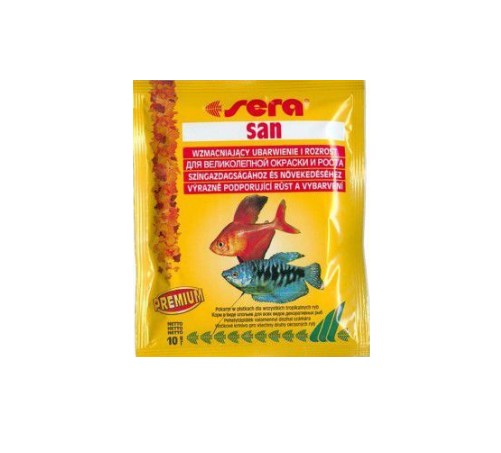 SERA SAN NATURE 10G SASZETKA POKARM WYBARWIAJĄCY