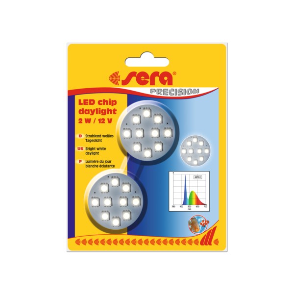SERA DIODY LED CHIP DAYLIGHT 2W 12V OPAKOWANIE 2 SZT.