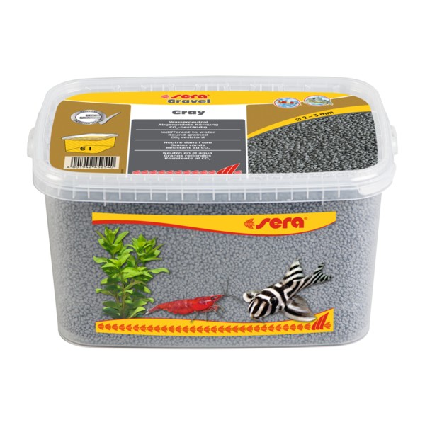 SERA GRAVEL GRAY ŻWIREK DO AKWARIUM SZARY 6L