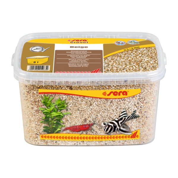 SERA GRAVEL BEIGE ŻWIREK DO AKWARIUM BEŻOWY 6L