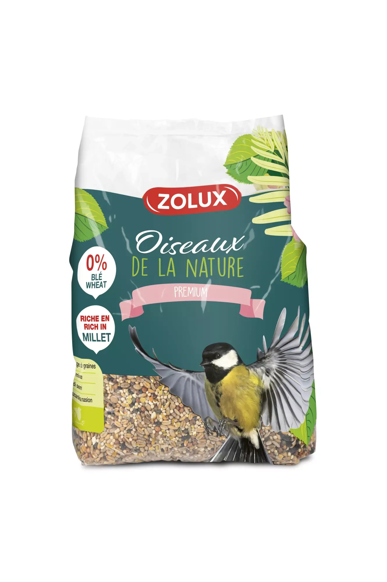 ZOLUX Mieszanka ziaren dla ptaków ogrodowych z prosem 2,5kg