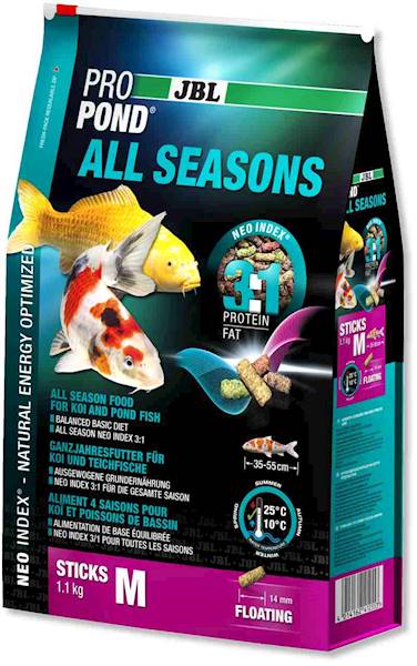 JBL PROPOND ALL SEASONS M 4,3 KG POKARM DLA RYB