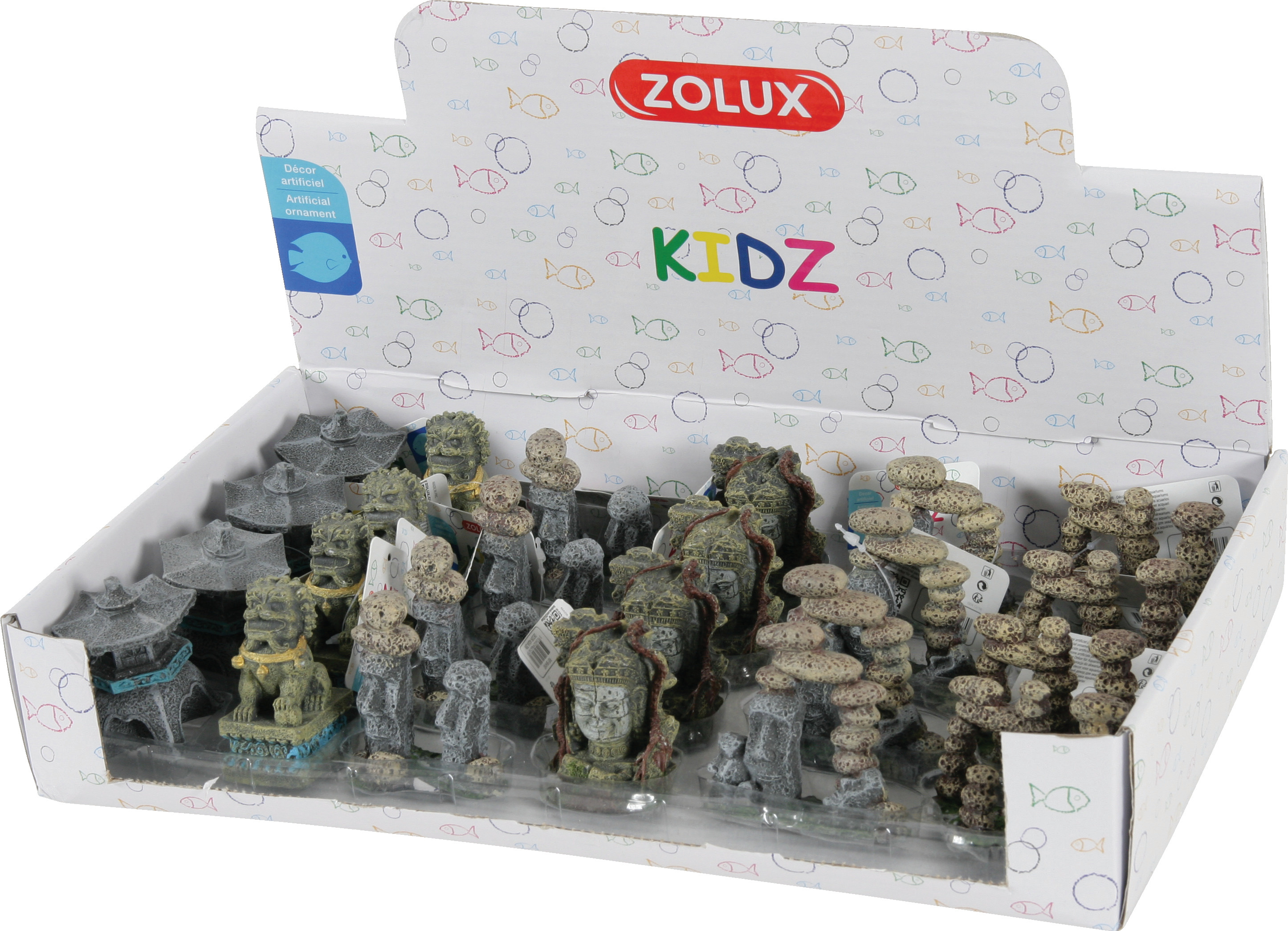 ZOLUX Display 24 dekoracji akwarystycznych Zen