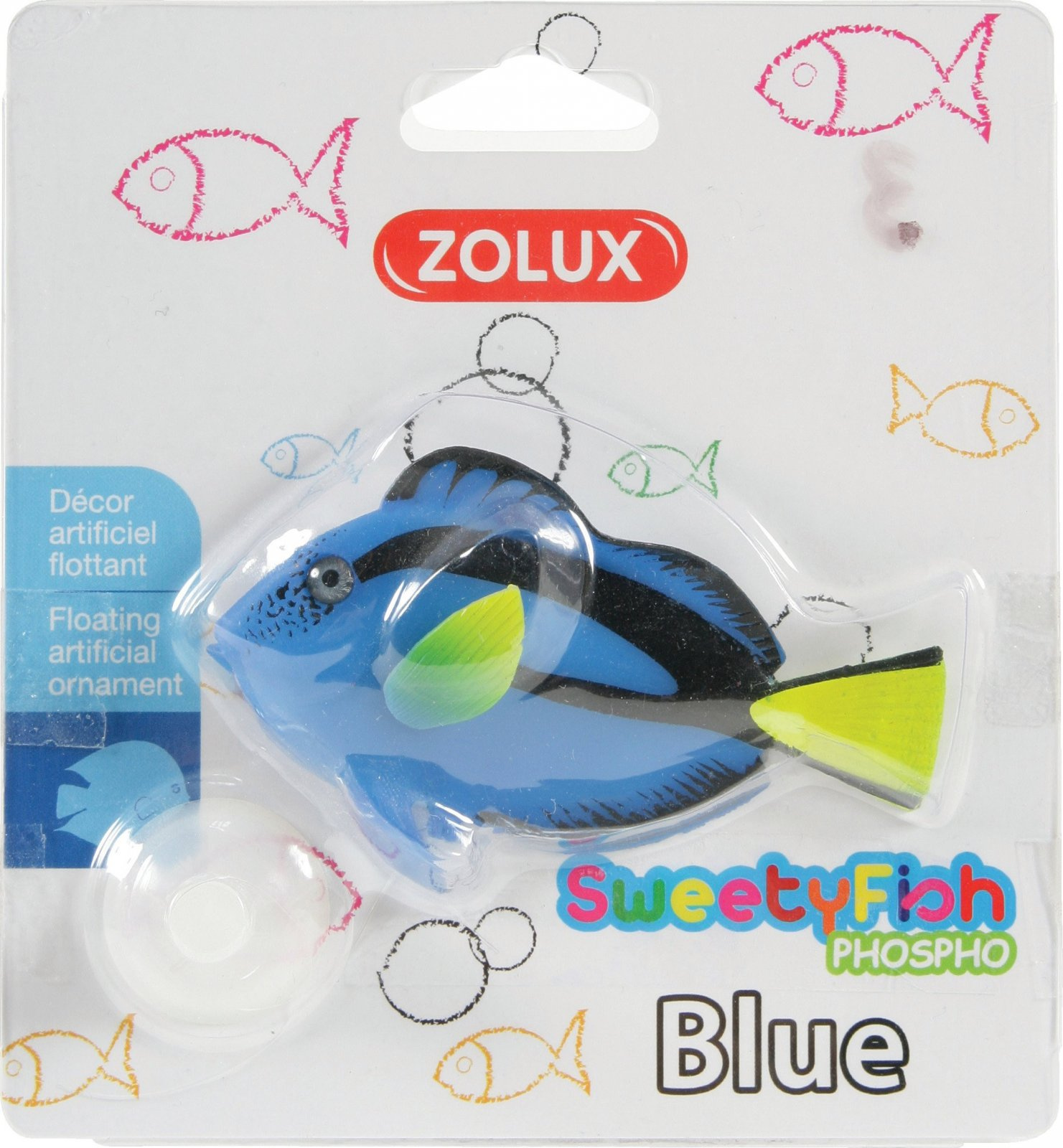 ZOLUX Dekoracja SweetyFish Phospho Rybka Blue