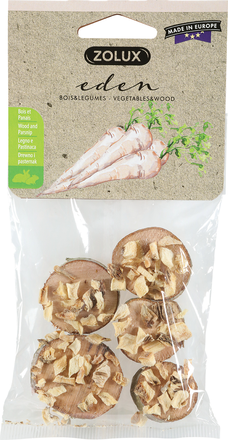 ZOLUX Drewniane krążki z pasternakiem EDEN 40g