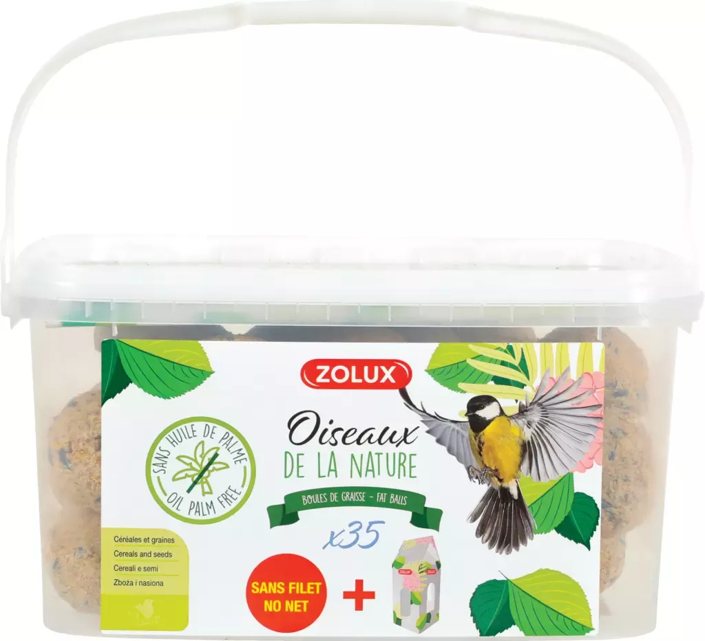 ZOLUX Wiaderko 35 kul tłuszczowych x 90g
