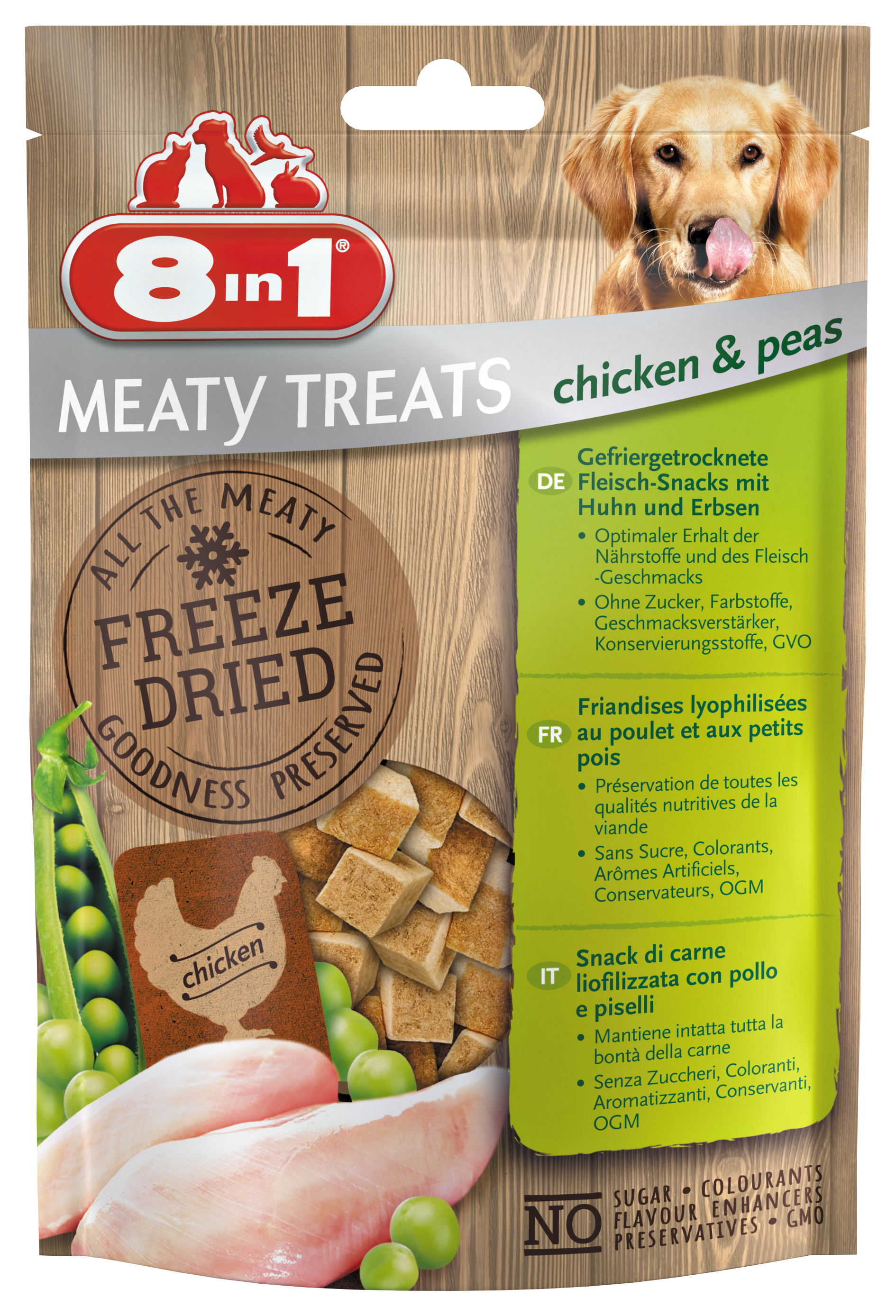 Przysmak 8in1 Dog Freeze Dried Chicken/Peas 50g