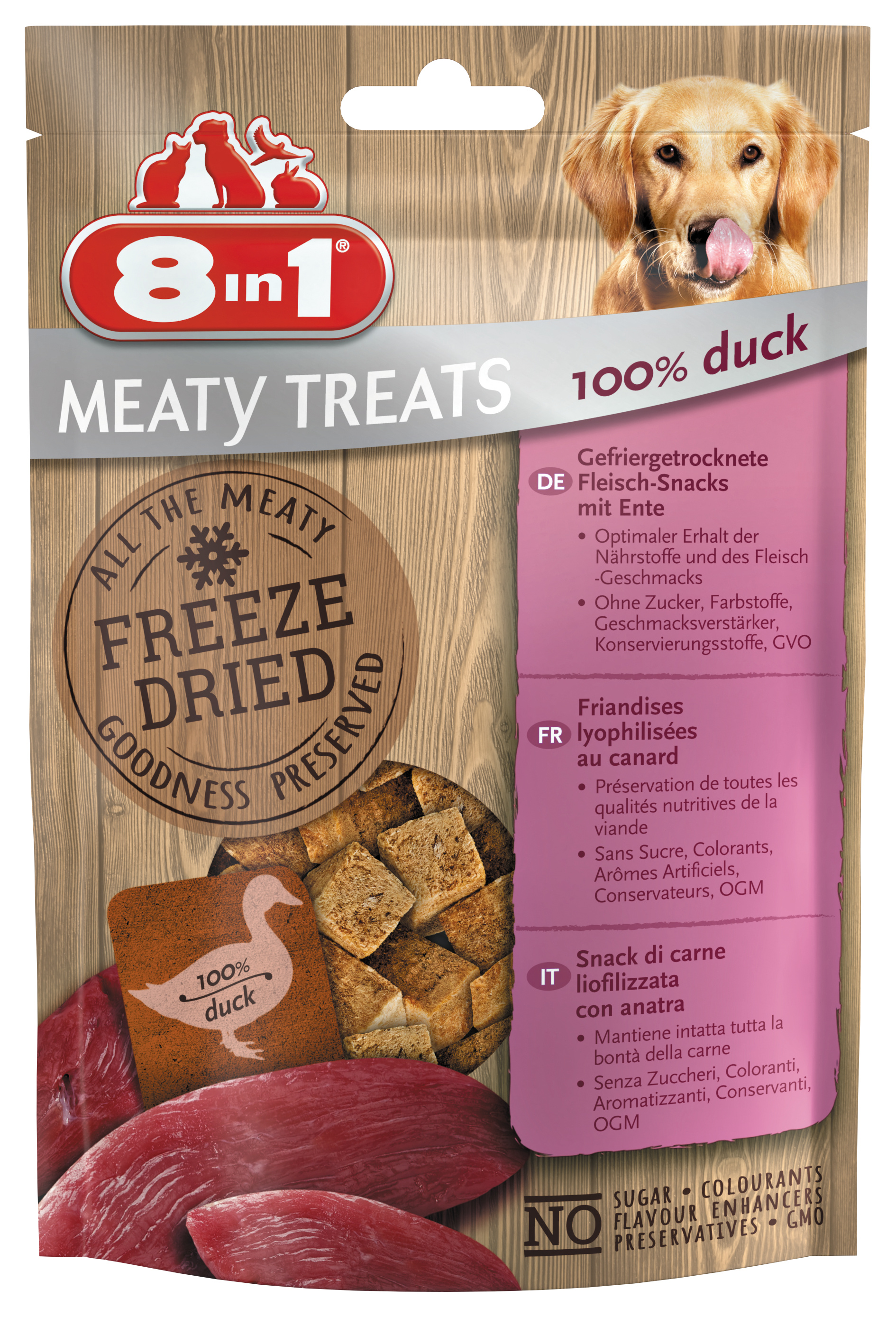 Przysmak 8in1 Dog Freeze Dried Duck 50g