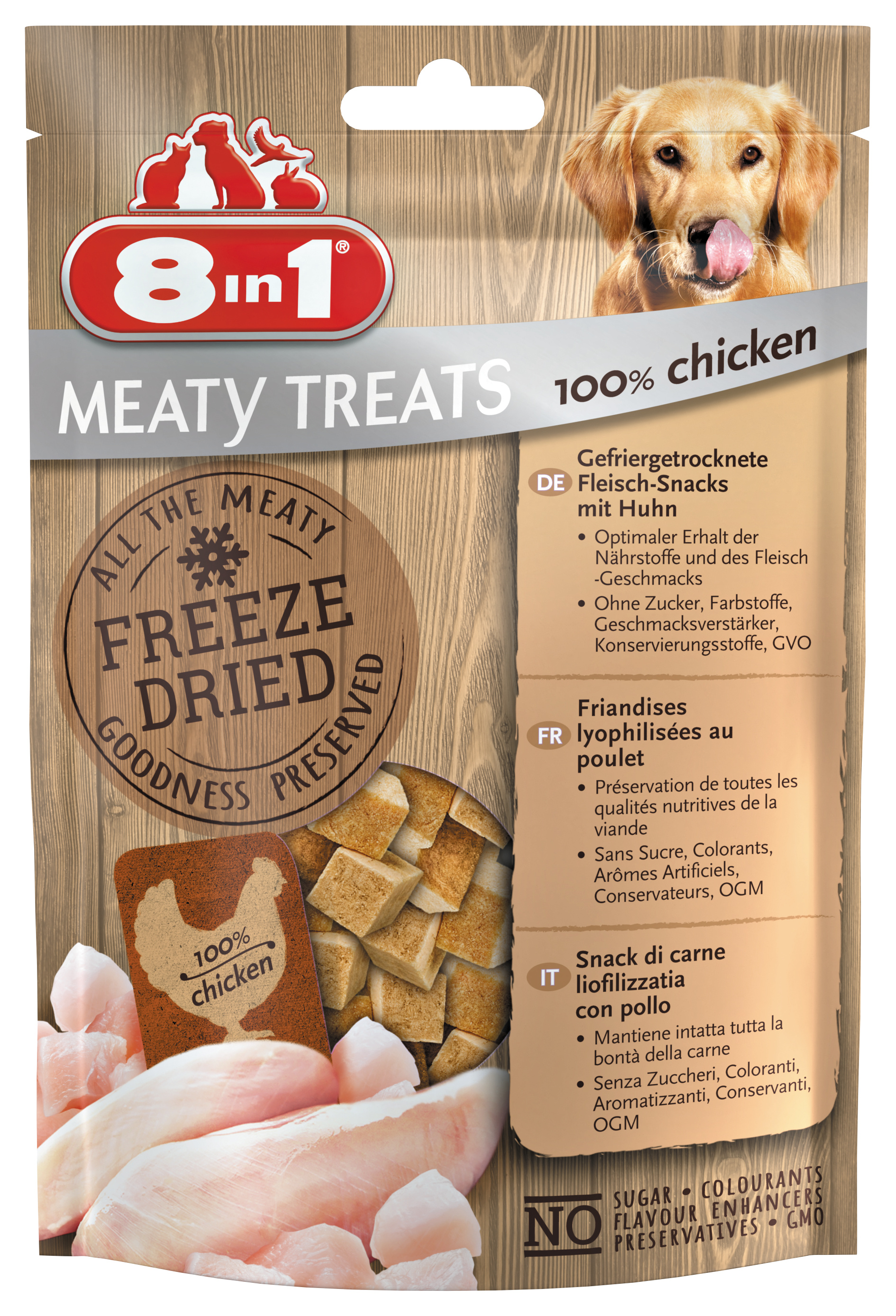 Przysmak 8in1 Dog Freeze Dried Chicken 50g